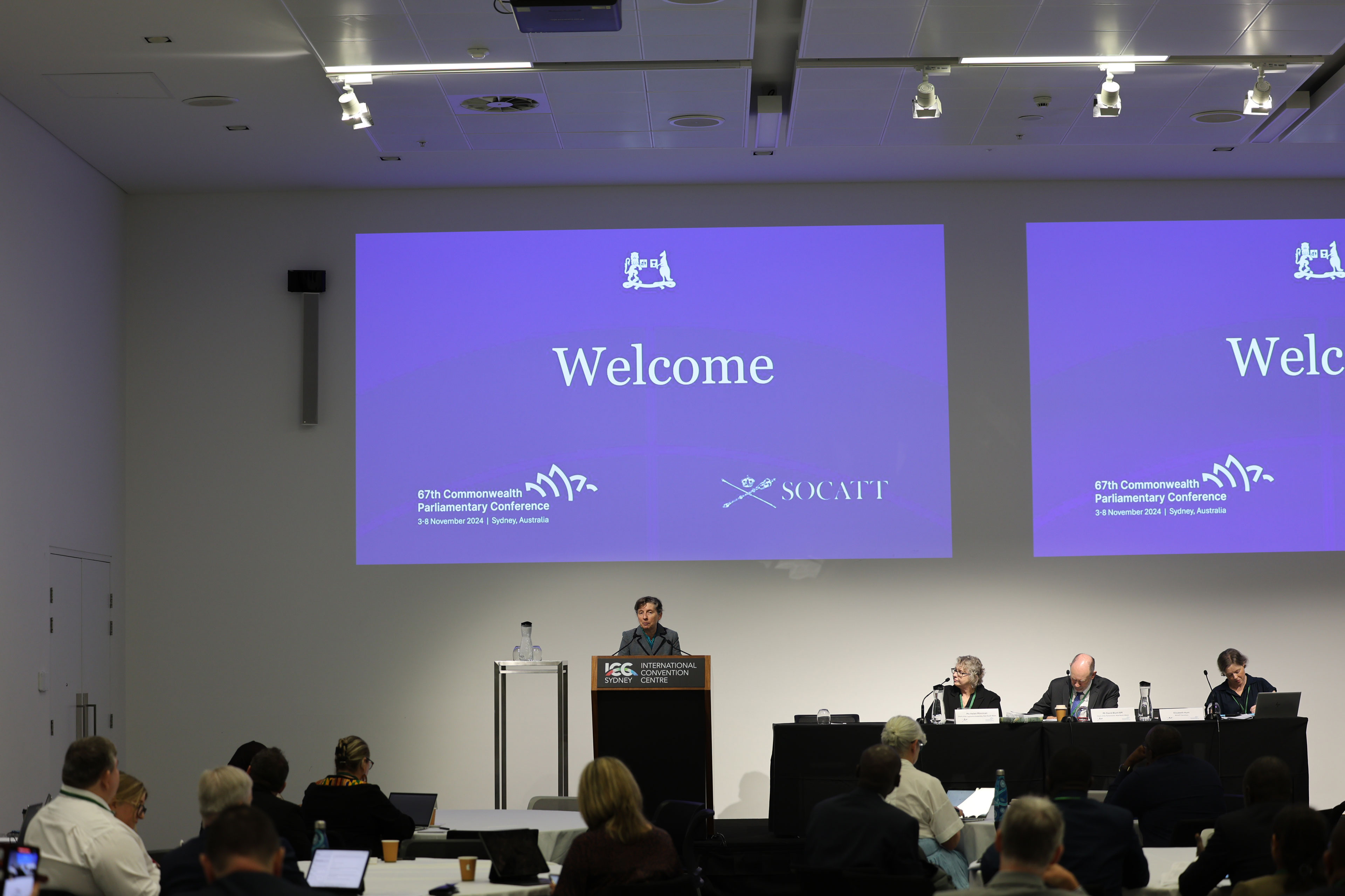 SOCATT Sydney 2024 delegate addressing attendees