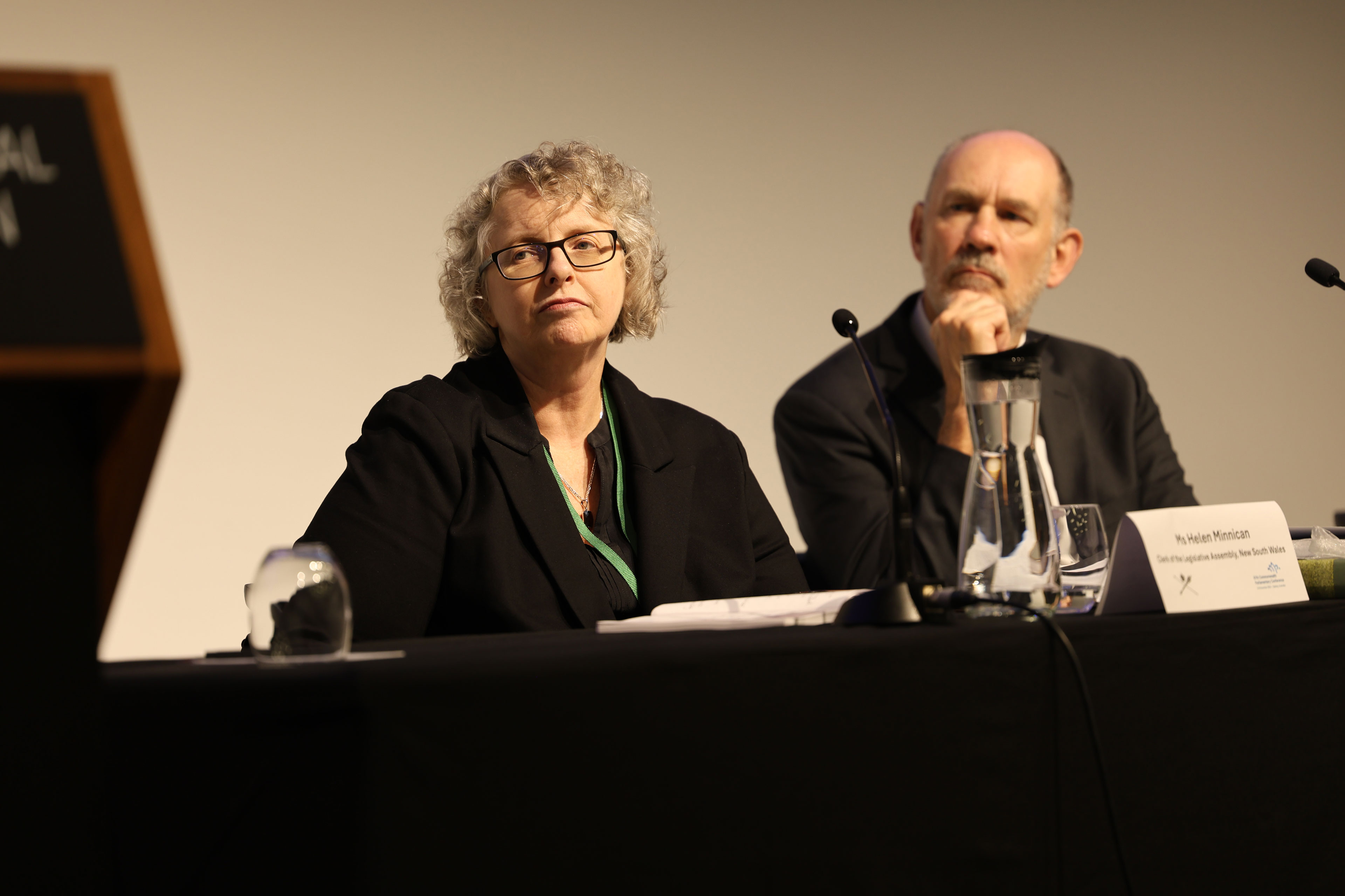 SOCATT Sydney 2024 hosts Helen Minnican, Clerk of the Legislative Assembly and David Blunt AM, Clerk of the Parliaments of New South Wales, Australia